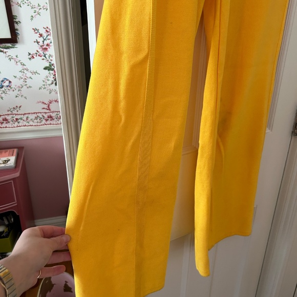 Molli Knit High Waisted Yellow Trousers - Picture 8 of 11